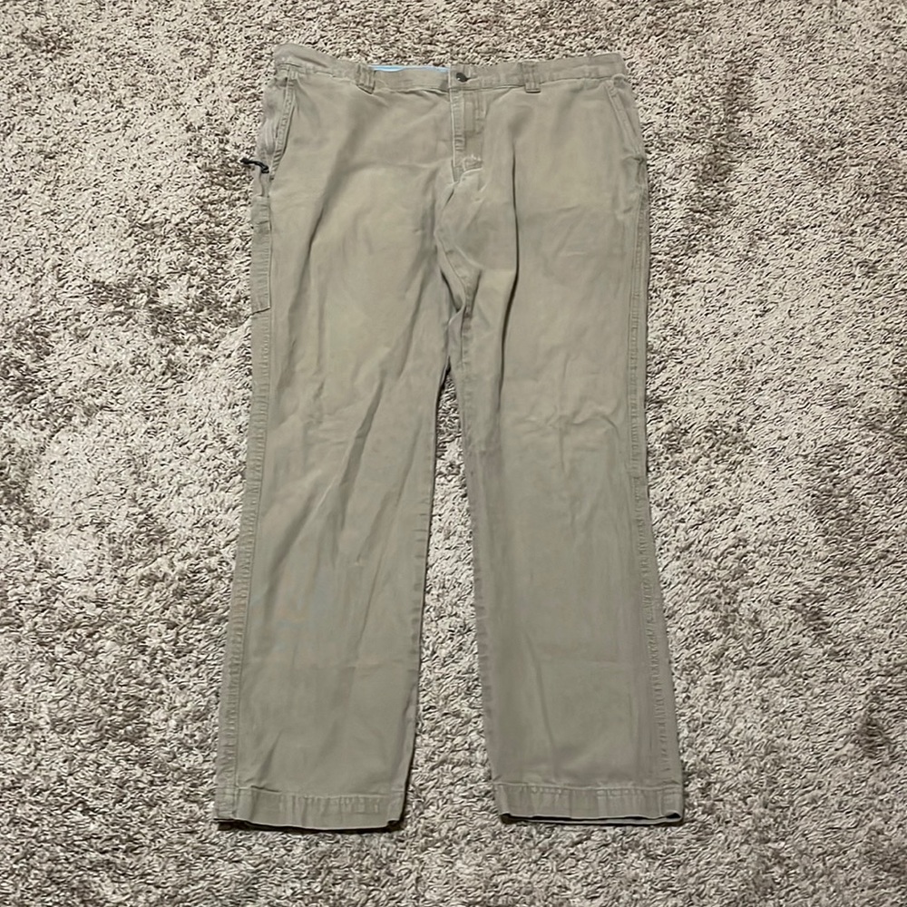 Columbia Pants Mens 38x32 Khaki Chino Casual Outdoor Hiker Hiking Utility Pocket